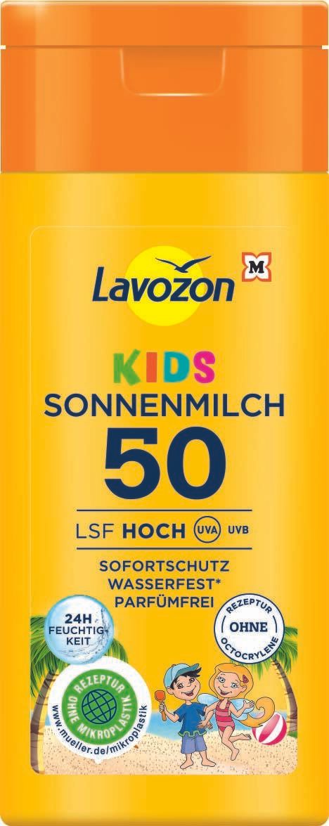 Lavozon LSF 50 Hoch Kids Sonnenmilch 50 ml