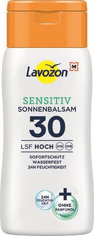 Lavozon LSF 30 Hoch Sensitiv Sonnencreme 200 ml