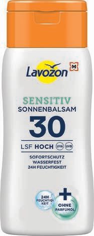 Lavozon LSF 30 Hoch Sensitiv Sonnencreme 200 ml