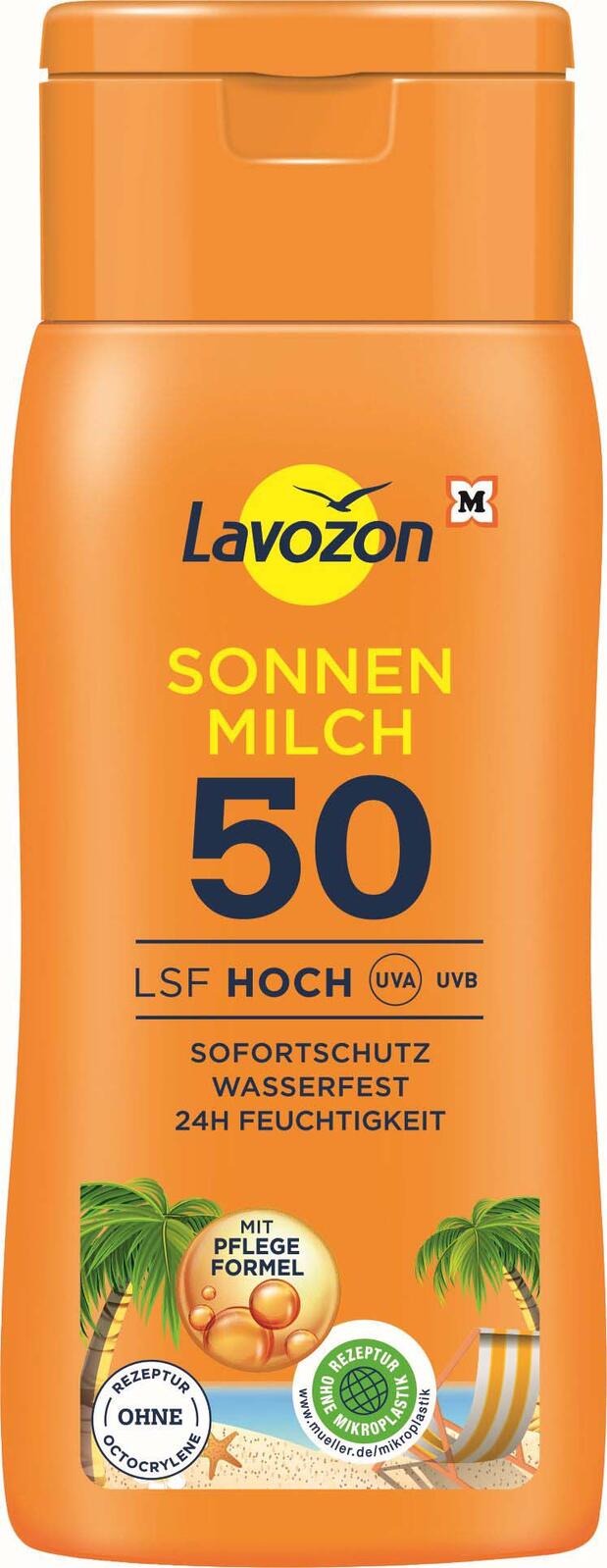 Lavozon LSF 50 Hoch Sonnenmilch 200 ml