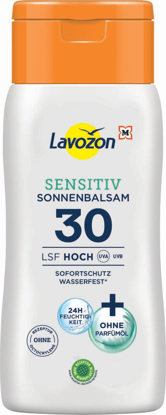 Lavozon LSF 30 Hoch Sensitiv Sonnenmilch 200 ml
