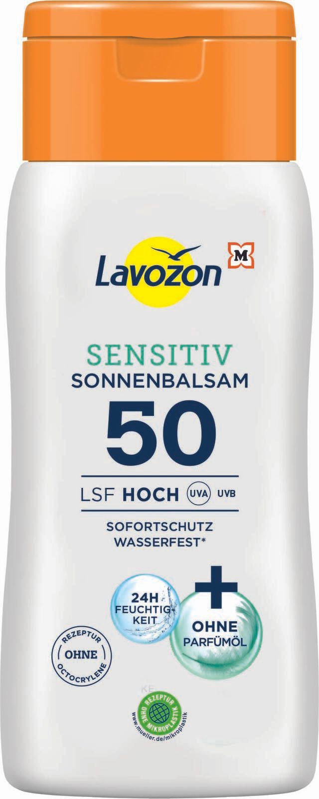 Lavozon LSF 50 Hoch Sensitiv Sonnenmilch 200 ml