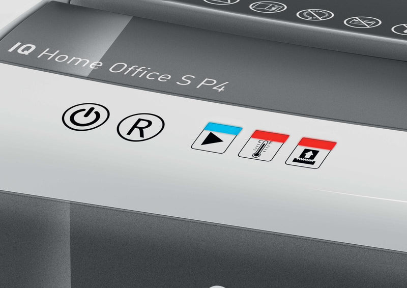 LEITZ IQ Home Office S Aktenvernichter mit Partikelschnitt bis 8 Blatt weiß