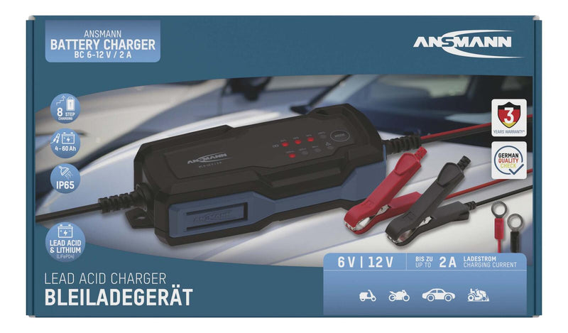ANSMANN Autobatterie-Ladegerät BC 6-12V, 2A
