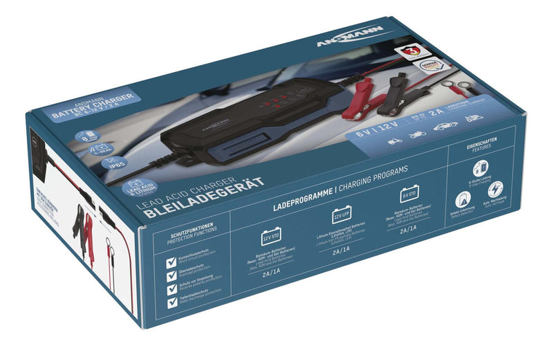 ANSMANN Autobatterie-Ladegerät BC 6-12V, 2A