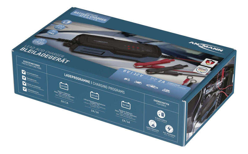 ANSMANN Autobatterie-Ladegerät BC 6-12V, 2A