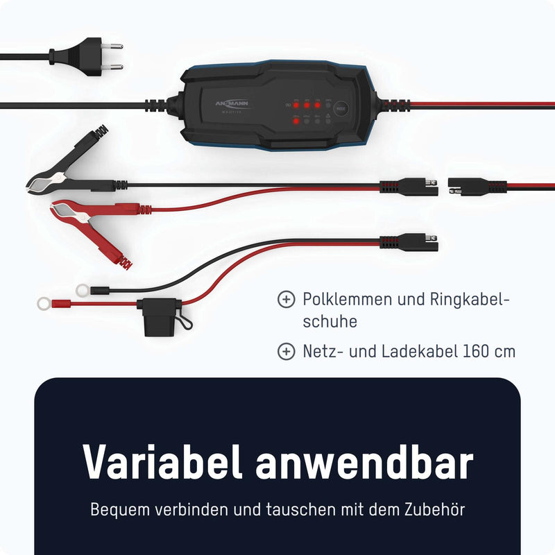 ANSMANN Autobatterie-Ladegerät BC 6-12V, 2A