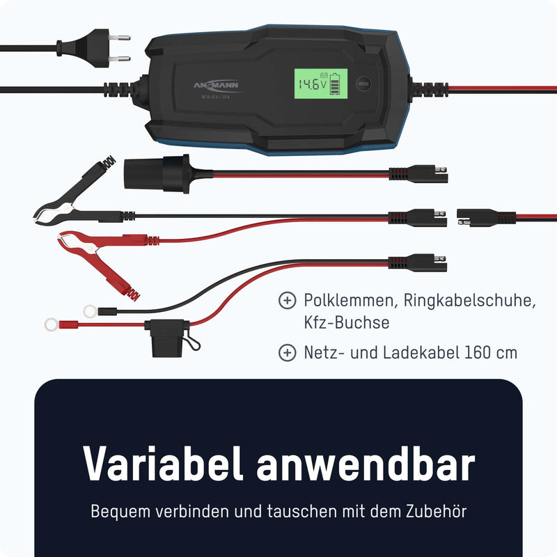 ANSMANN Autobatterie-Ladegerät BC 6-12V, 10A