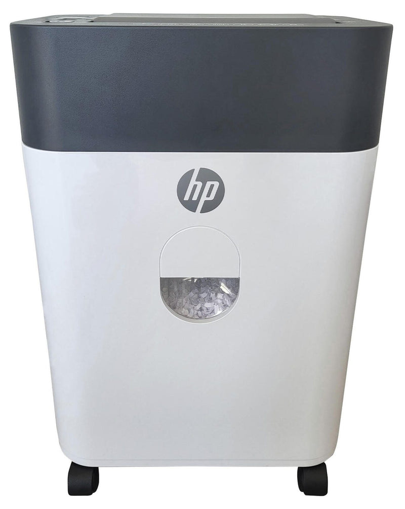 HP OneShred Auto 100CC Aktenvernichter mit Partikelschnitt bis 100 Blatt weiß