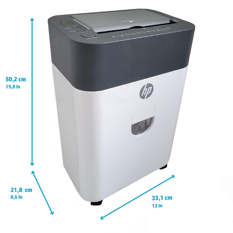 HP OneShred Auto 100CC Aktenvernichter mit Partikelschnitt bis 100 Blatt weiß