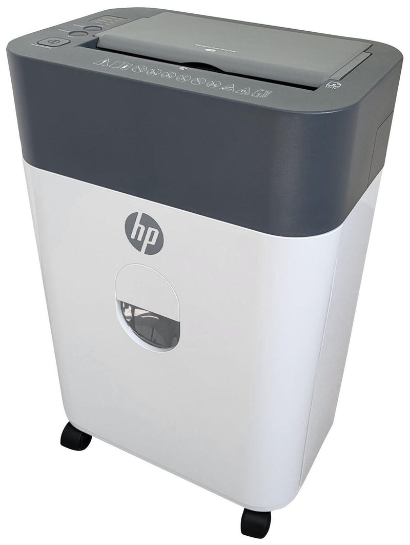 HP OneShred Auto 100CC Aktenvernichter mit Partikelschnitt bis 100 Blatt weiß