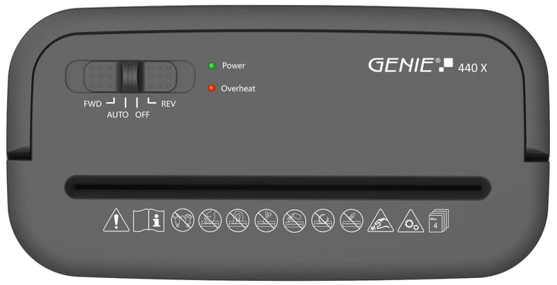 GENIE 440 X Aktenvernichter mit Partikelschnitt bis 4 Blatt schwarz