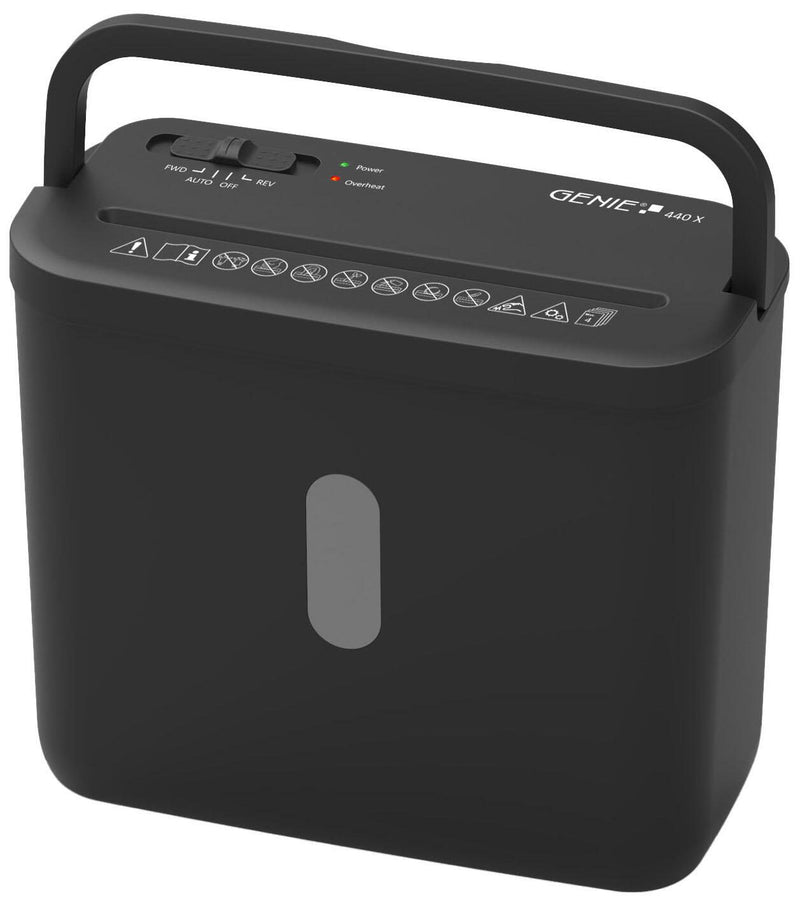 GENIE 440 X Aktenvernichter mit Partikelschnitt bis 4 Blatt schwarz