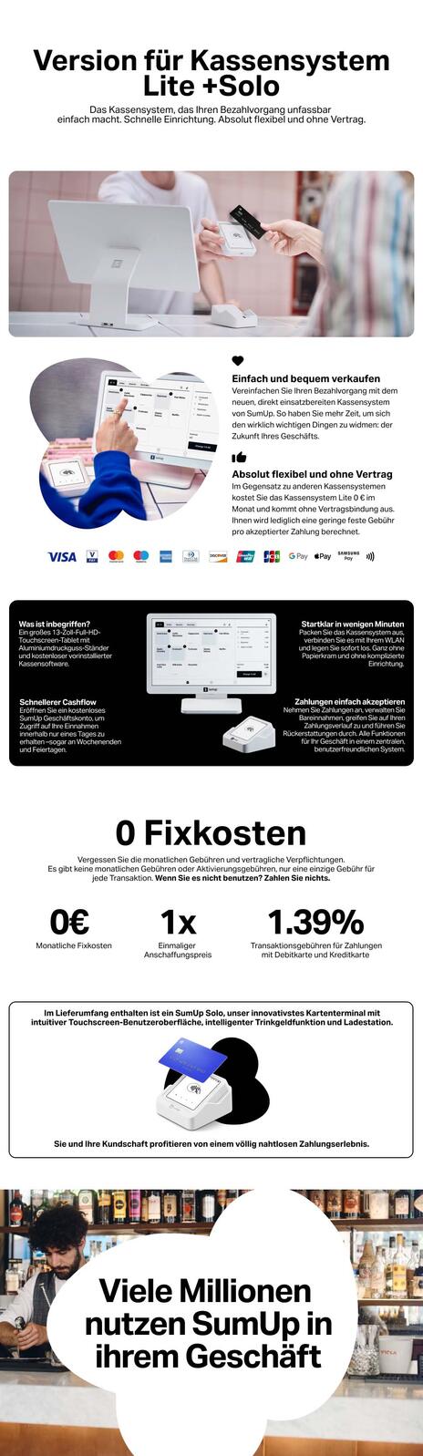 SumUp Registrierkasse POS Lite + Solo