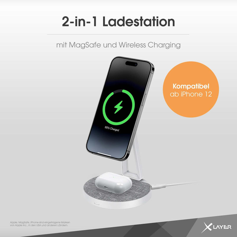 XLAYER Induktive Ladestation MagFix Pro 2 in 1