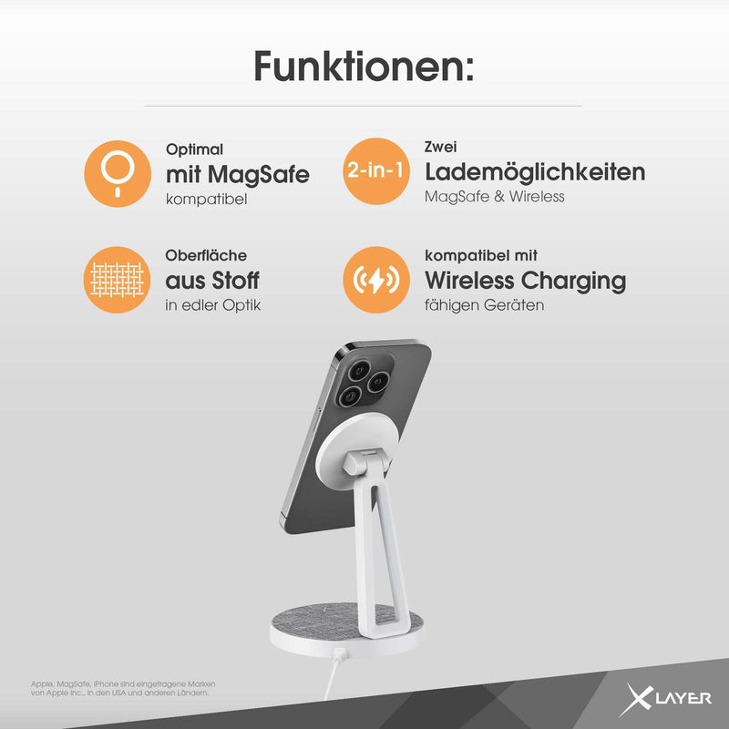 XLAYER Induktive Ladestation MagFix Pro 2 in 1