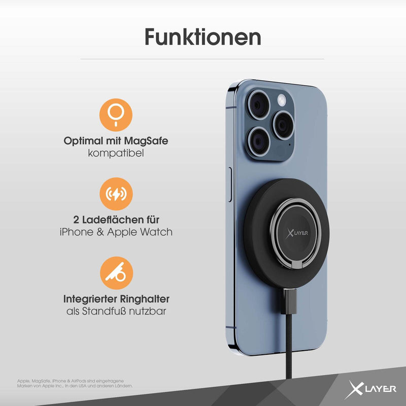 XLAYER Induktive Ladestation MagFix Pro 3-in-1