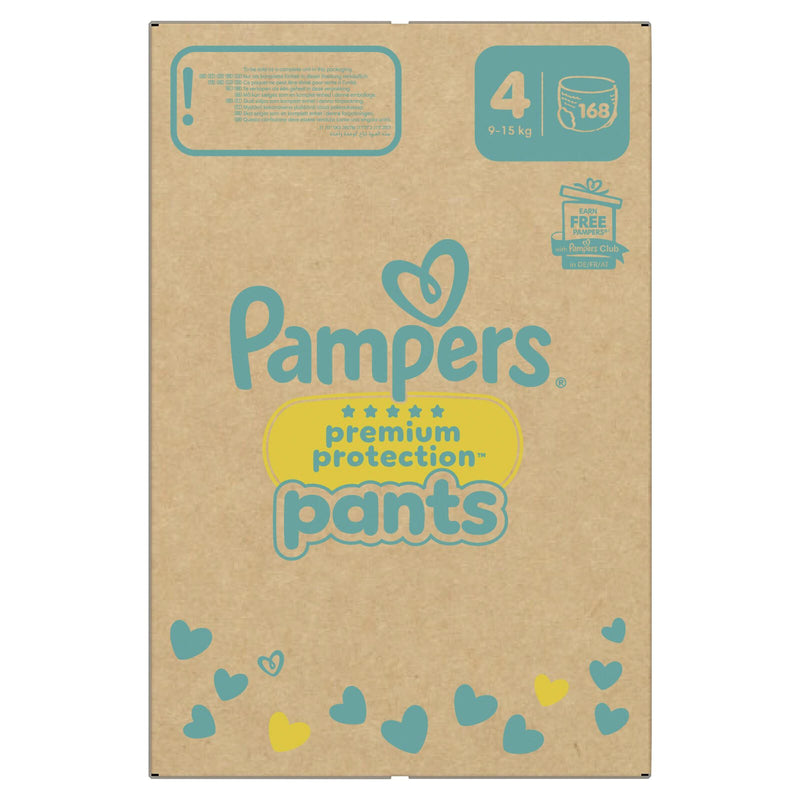 Pampers® Windeln premium protection™ Größe 4 168ST für Babys und Kleinkinder (4-18 Monate)