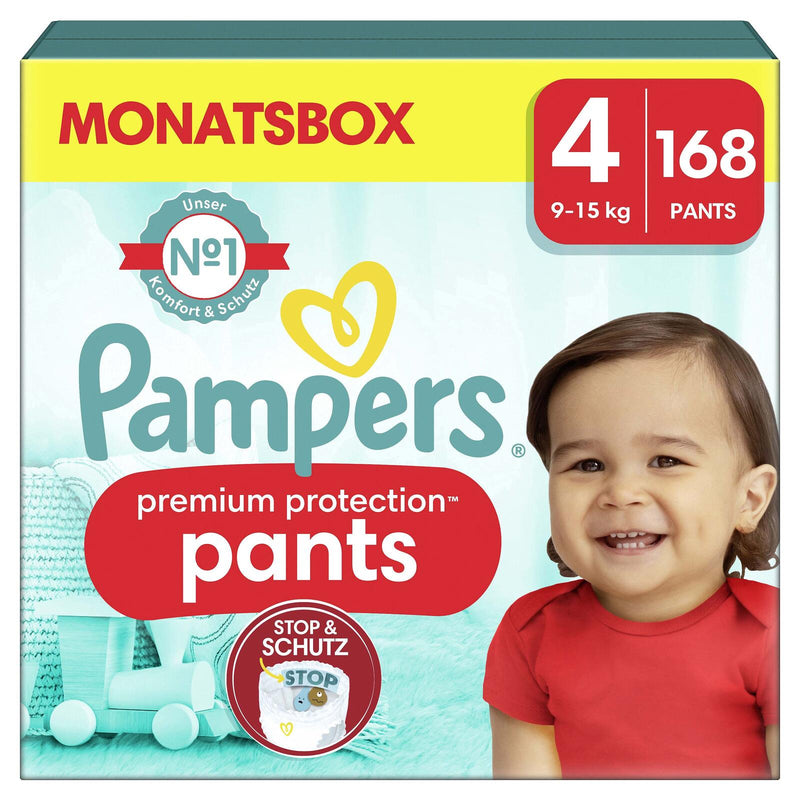 Pampers® Windeln premium protection™ Größe 4 168ST für Babys und Kleinkinder (4-18 Monate)