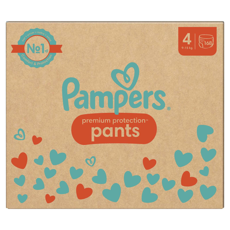 Pampers® Windeln premium protection™ Größe 4 168ST für Babys und Kleinkinder (4-18 Monate)