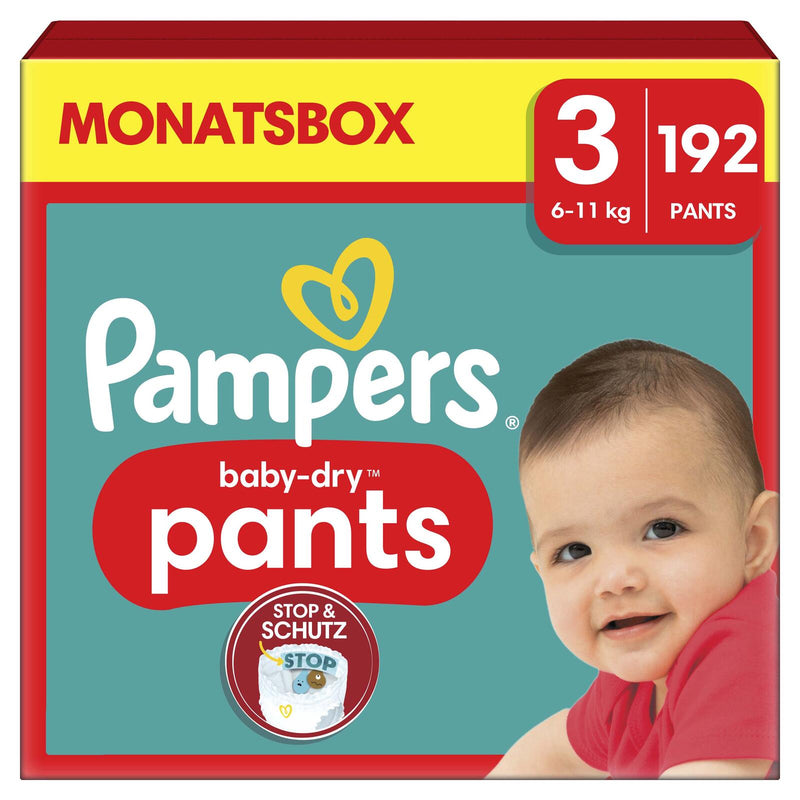 Pampers® Windeln BabyDryPants Größe 3 192ST für Babys und Kleinkinder (4-18 Monate)