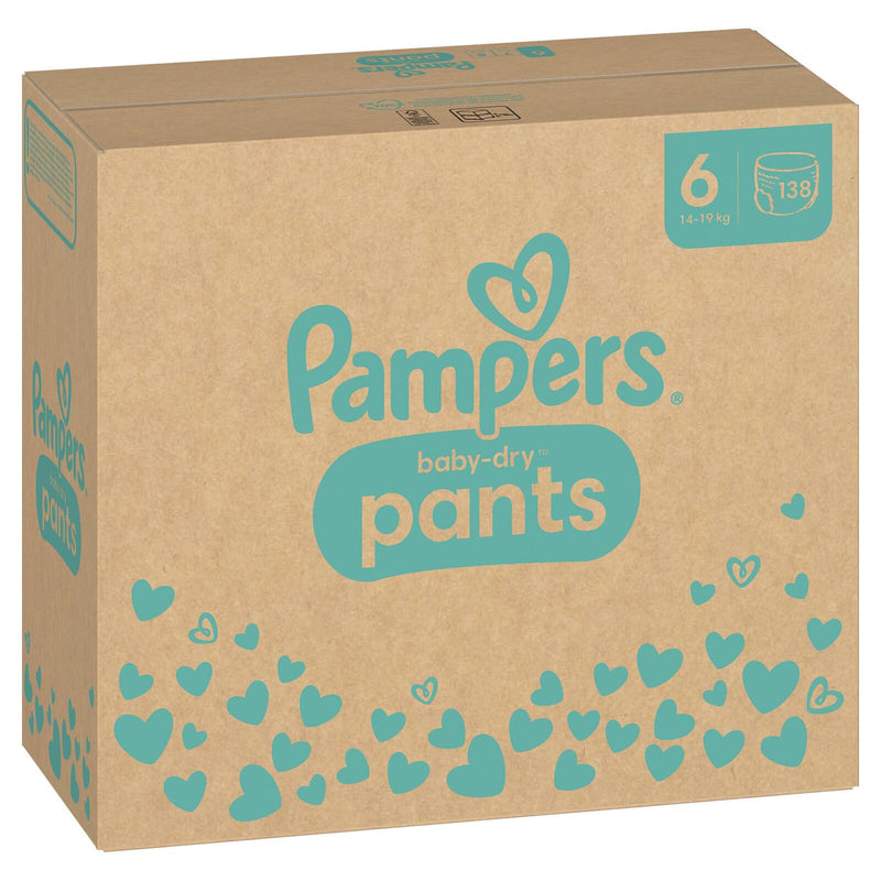 Pampers® Windeln BabyDryPants Größe 6 138ST für Kids und Teens (4-12 Jahre)