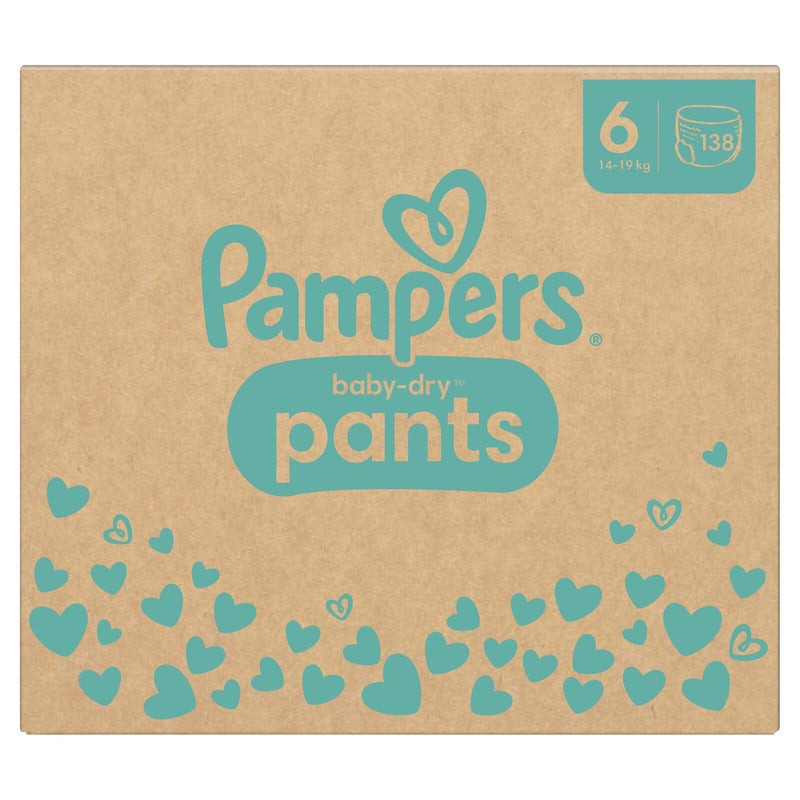 Pampers® Windeln BabyDryPants Größe 6 138ST für Kids und Teens (4-12 Jahre)