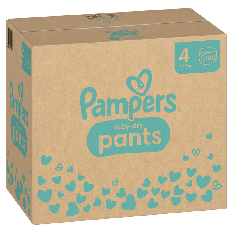 Pampers® Windeln BabyDryPants Größe 4 180ST für Babys und Kleinkinder (4-18 Monate)