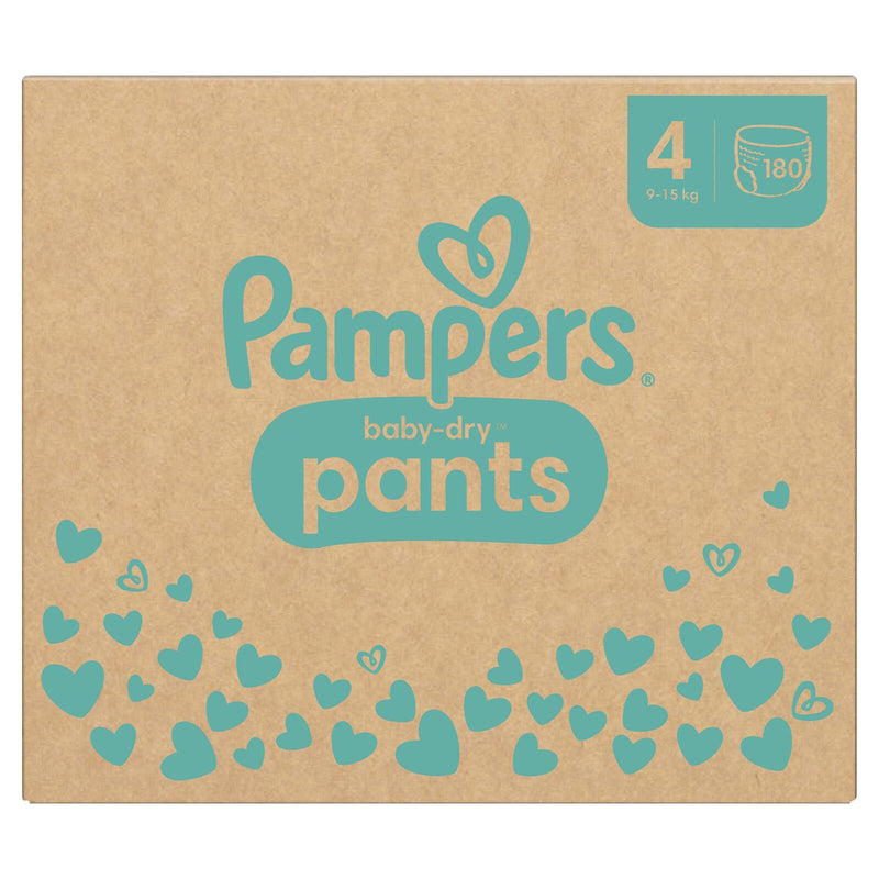 Pampers® Windeln BabyDryPants Größe 4 180ST für Babys und Kleinkinder (4-18 Monate)
