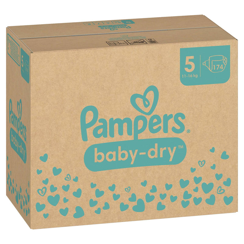 Pampers® Windeln Baby Dry Größe 5 174ST für Babys und Kleinkinder (4-18 Monate)