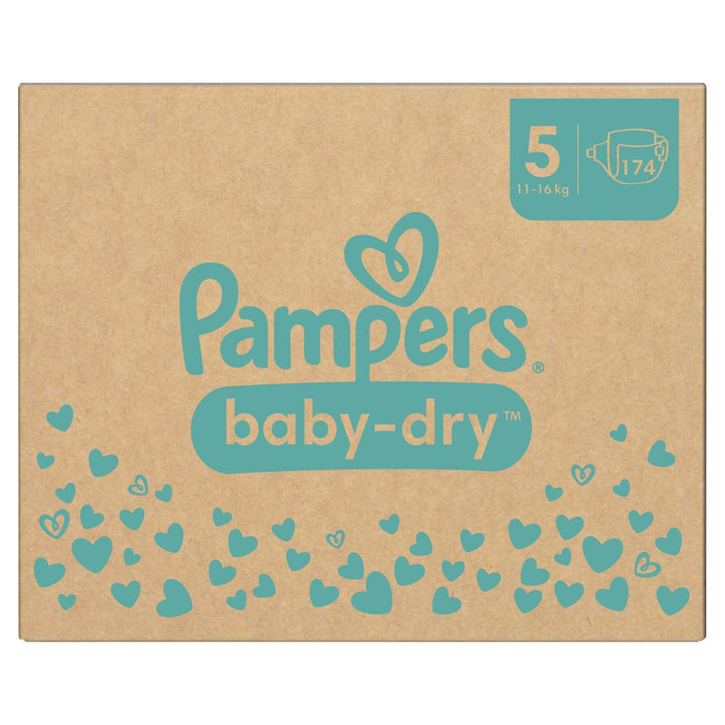 Pampers® Windeln Baby Dry Größe 5 174ST für Babys und Kleinkinder (4-18 Monate)