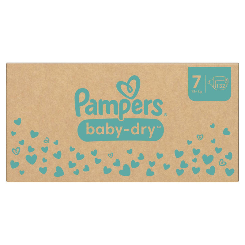 Pampers® Windeln Baby Dry Größe 7 132ST für Kids und Teens (4-12 Jahre)