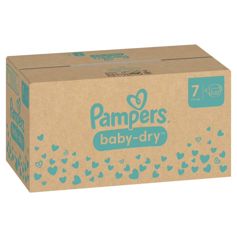 Pampers® Windeln Baby Dry Größe 7 132ST für Kids und Teens (4-12 Jahre)
