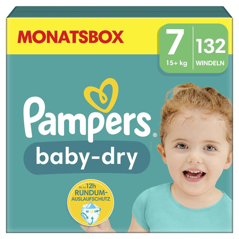 Pampers® Windeln Baby Dry Größe 7 132ST für Kids und Teens (4-12 Jahre)