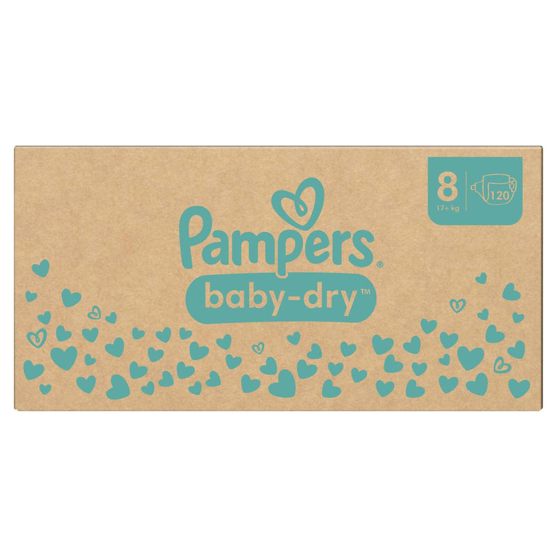Pampers® Windeln Baby Dry Größe 8 120ST für Kids und Teens (4-12 Jahre)