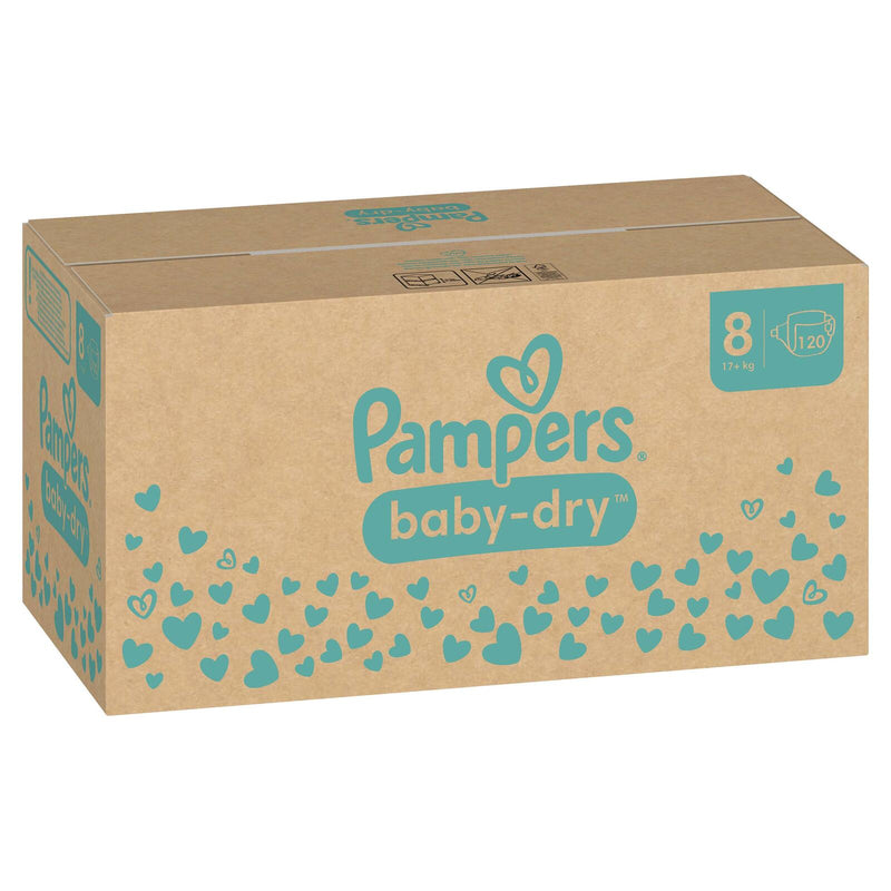 Pampers® Windeln Baby Dry Größe 8 120ST für Kids und Teens (4-12 Jahre)