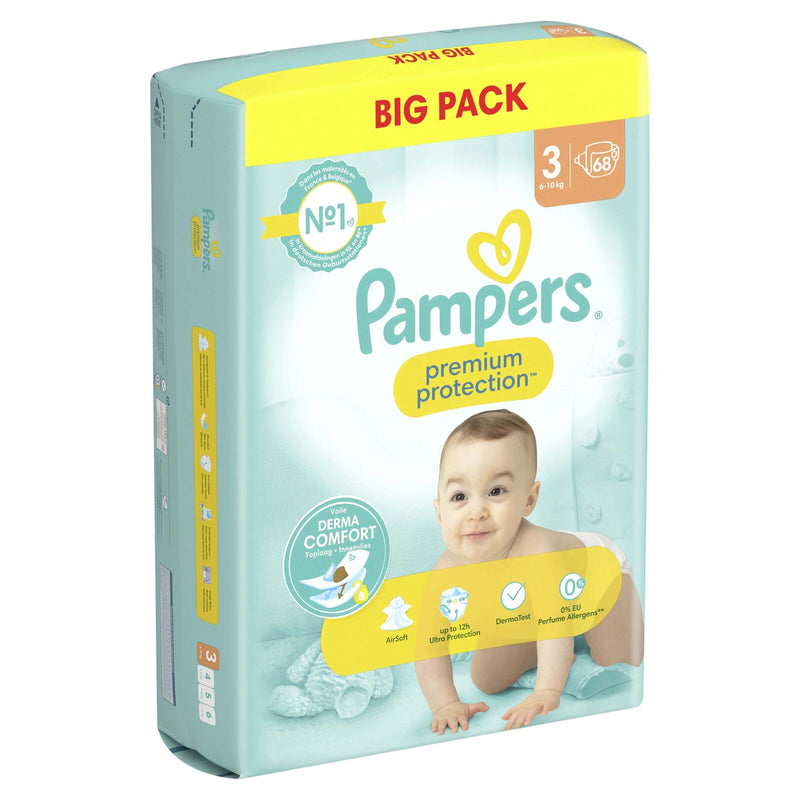 Pampers® Windeln premium protection™ Größe 3 68ST für Babys und Kleinkinder (4-18 Monate)