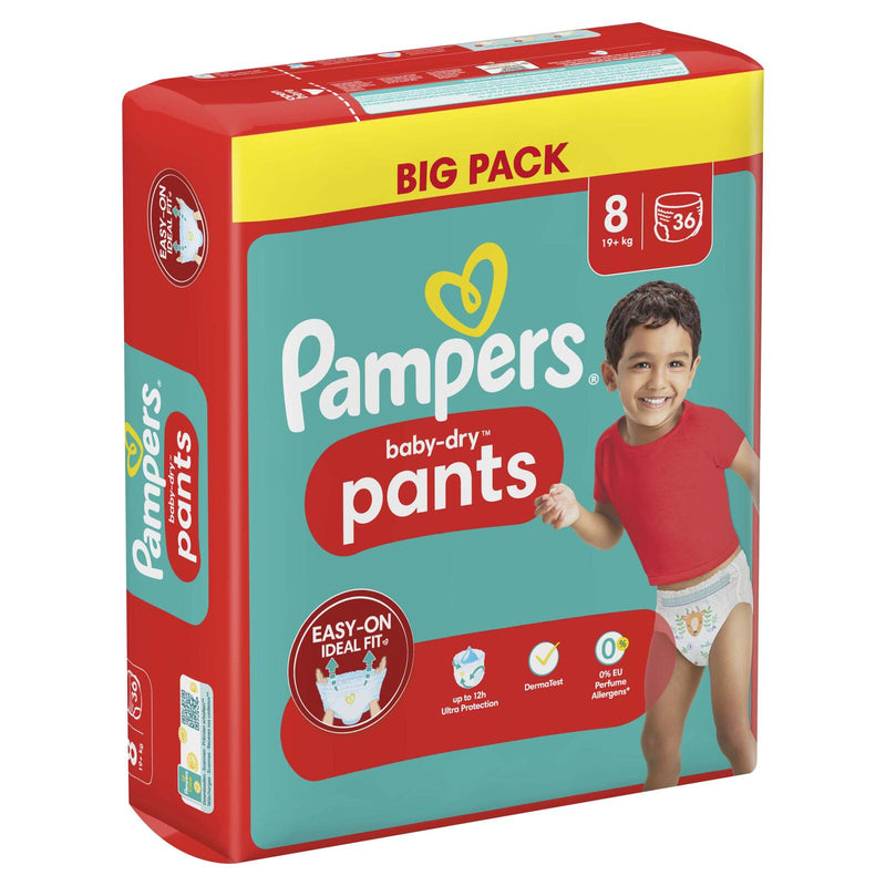 Pampers® Windeln BabyDry Größe 8 36ST für Kids und Teens (4-12 Jahre)