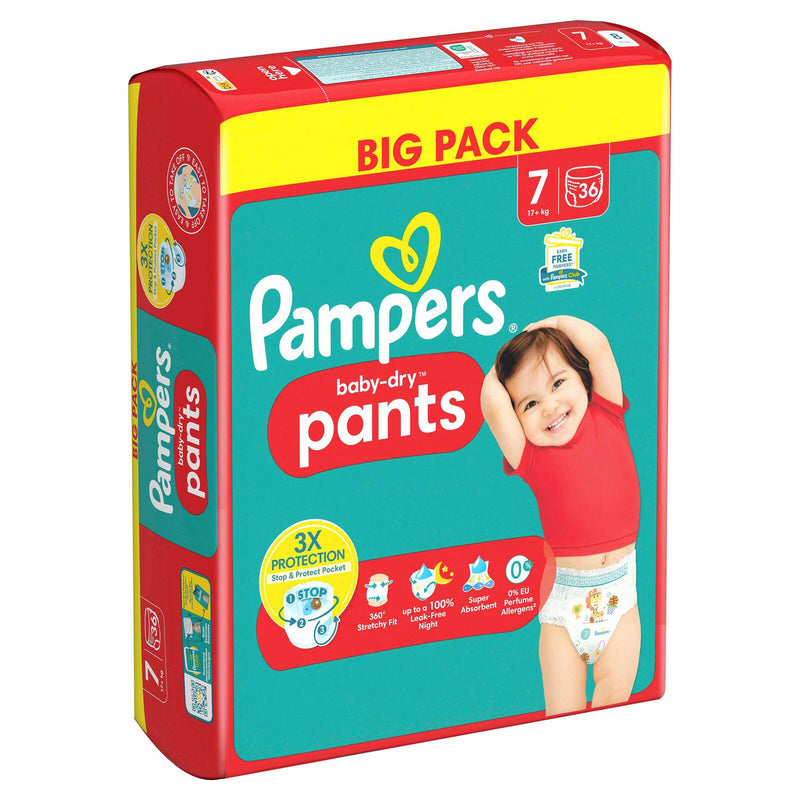 Pampers® Windeln BabyDry Größe 7 40ST für Kids und Teens (4-12 Jahre)