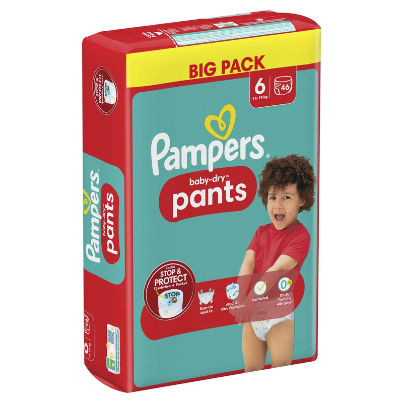 Pampers® Windeln BabyDry Größe 6 46ST für Kids und Teens (4-12 Jahre)