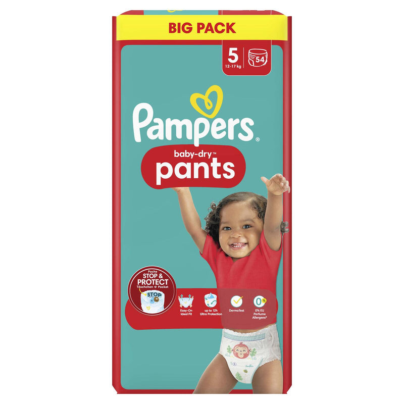 Pampers® Windeln BabyDry Größe 5 54ST für Babys und Kleinkinder (4-18 Monate)