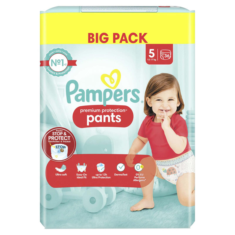 Pampers® Windeln premium protection Größe 5 36ST für Babys und Kleinkinder (4-18 Monate)