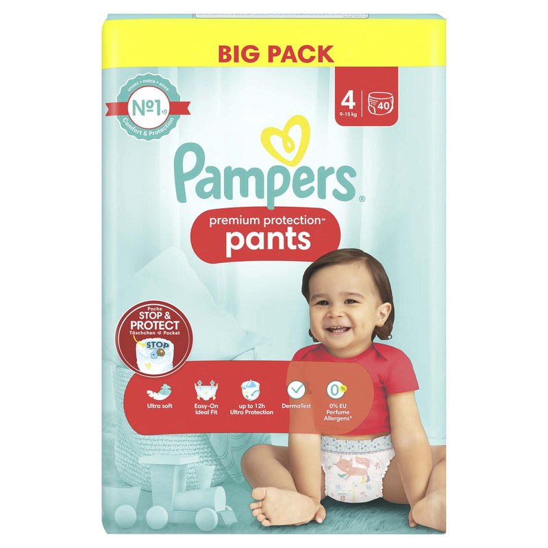 Pampers® Windeln premium protection Größe 4 40ST für Babys und Kleinkinder (4-18 Monate)