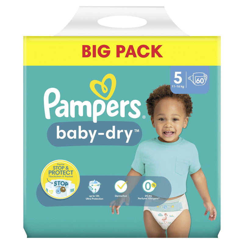 Pampers® Windeln Baby Dry Größe 5 60ST für Babys und Kleinkinder (4-18 Monate)
