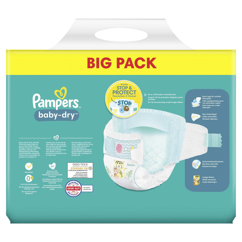 Pampers® Windeln Baby Dry Größe 3 80ST für Babys und Kleinkinder (4-18 Monate)