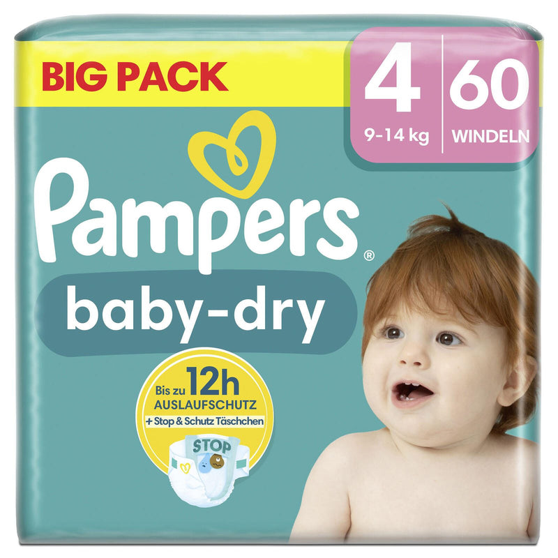 Pampers® Windeln Baby Dry Größe 4 70ST für Babys und Kleinkinder (4-18 Monate)