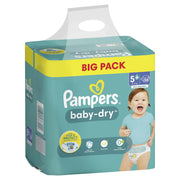 Pampers® Windeln Baby Dry Größe 5+ 56ST für Babys und Kleinkinder (4-18 Monate)