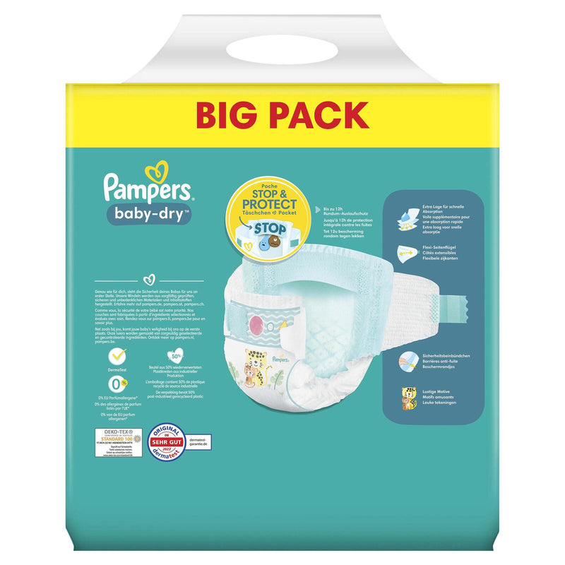 Pampers® Windeln Baby Dry Größe 6 52ST für Kids und Teens (4-12 Jahre)