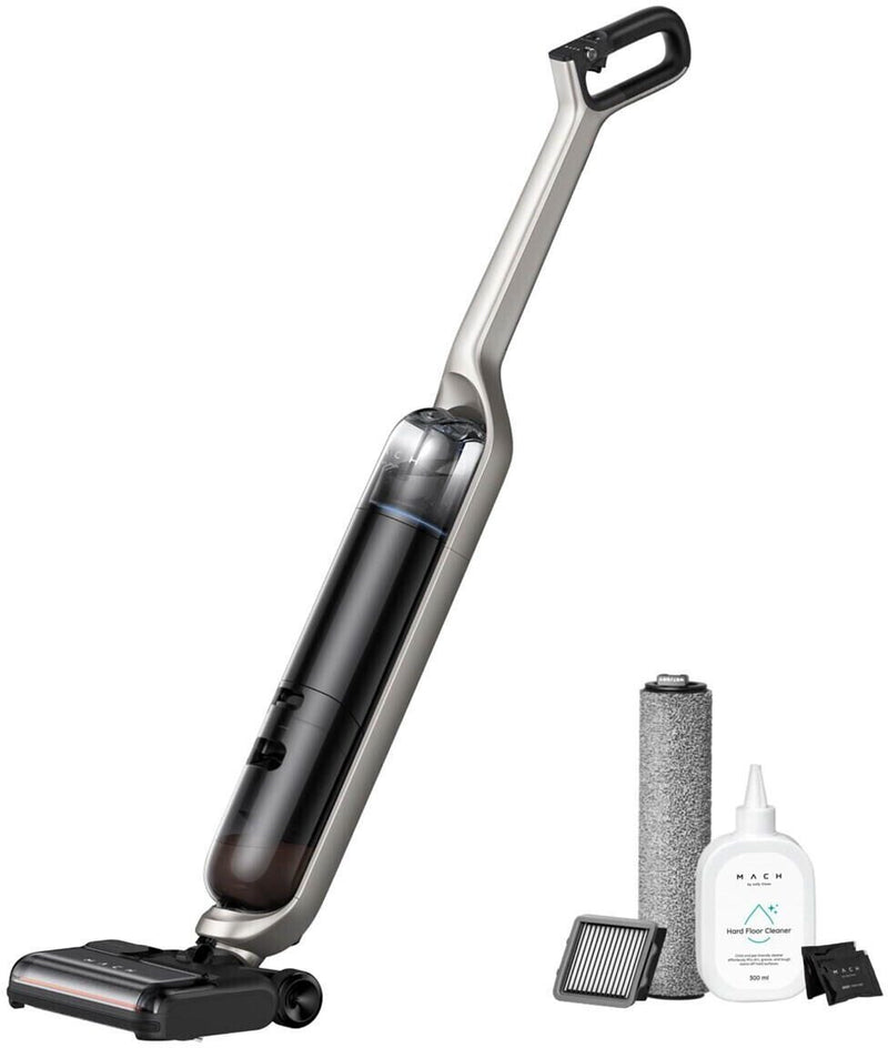 eufy MACH V1 Ultra, Kabelloser All-in-One Stabstaubsauger mit Dampfwischer