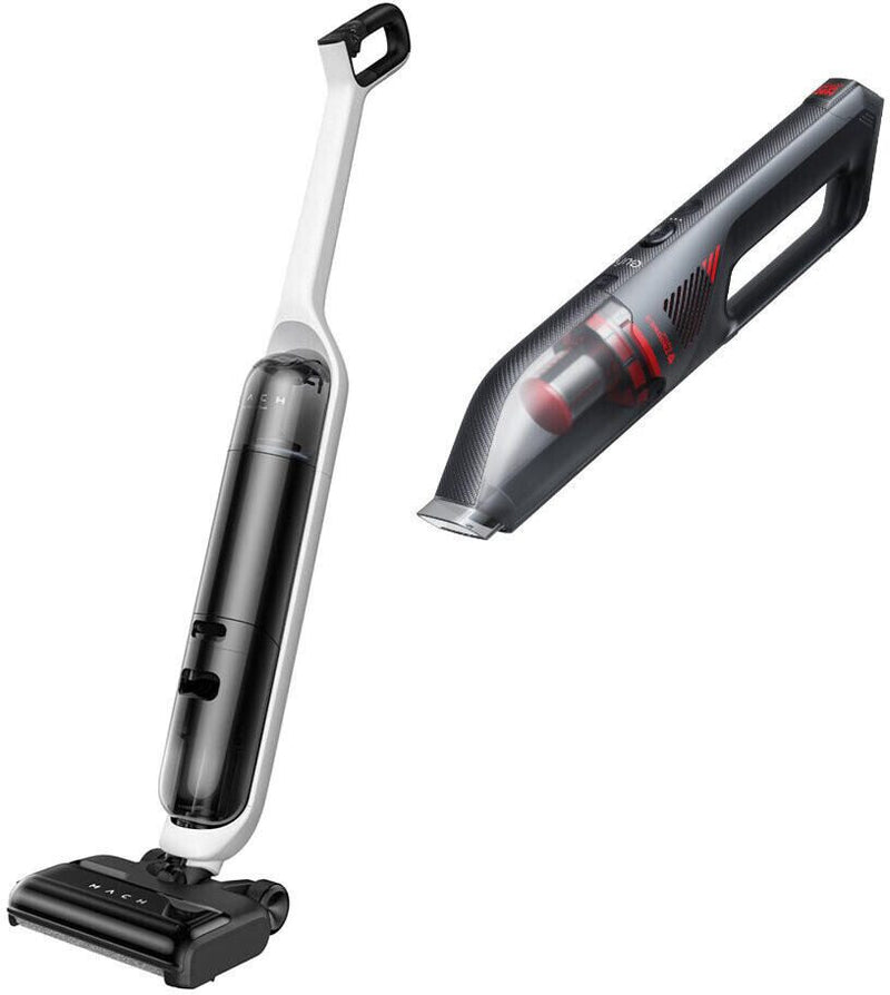 eufy MACH V1, Kabelloser All-in-One Stabstaubsauger mit Always-Clean Mop